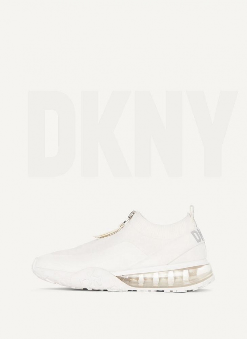 DKNY Kadia Sneakers Damen Weiß Silber | Austria_D0720