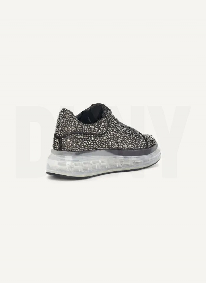 DKNY Kandas Spitze up Sneakers Damen Grau | Austria_D1678