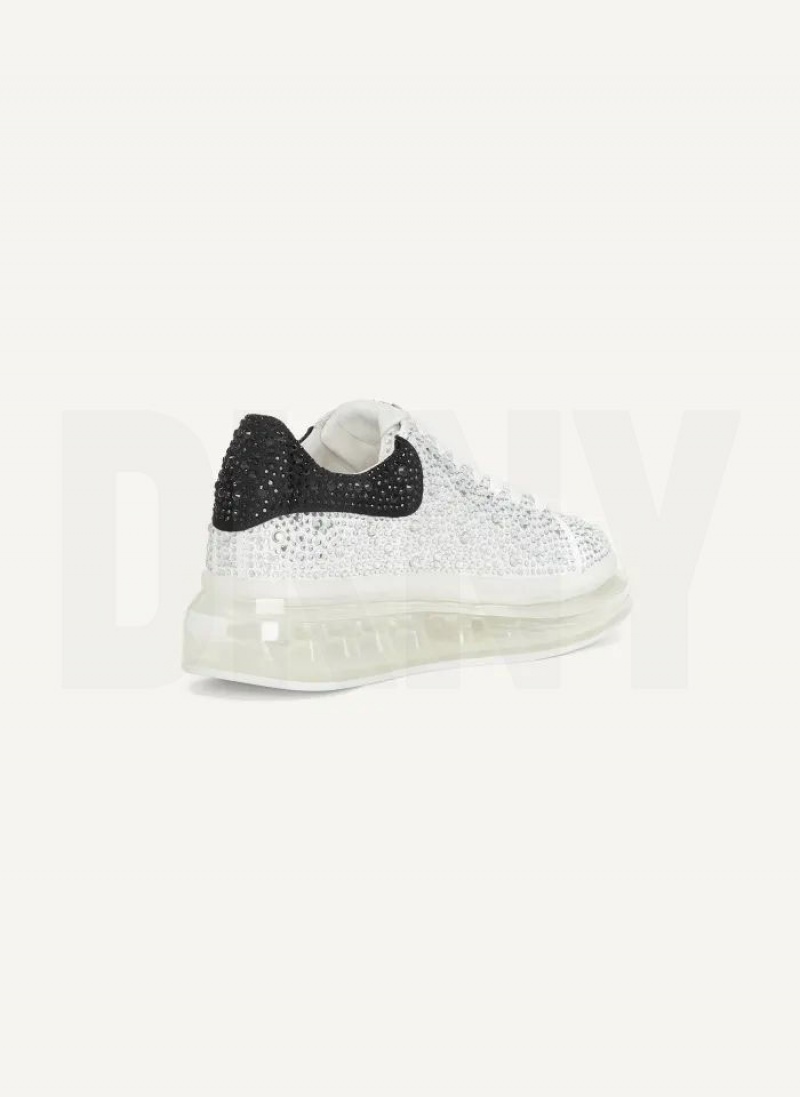 DKNY Kandas Spitze up Sneakers Damen Weiß | Austria_D0413