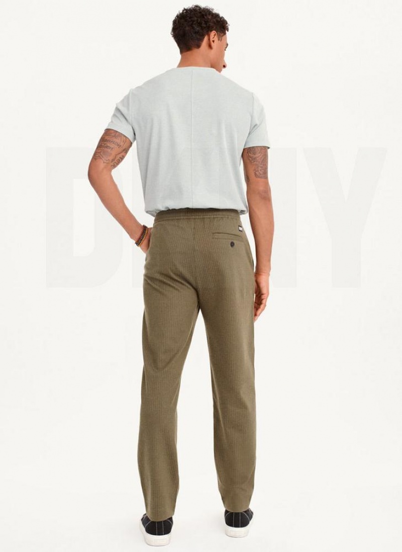 DKNY Knit Texture Hose Herren Olivgrün | Austria_D1101