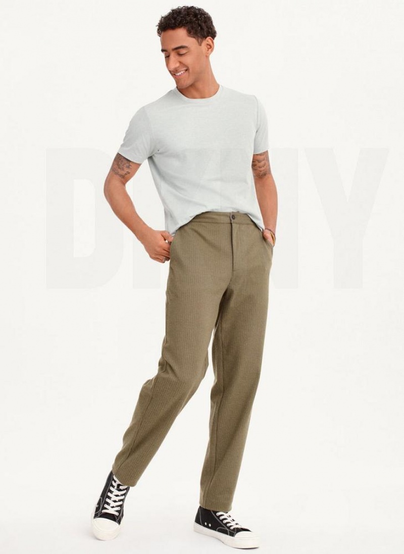 DKNY Knit Texture Hose Herren Olivgrün | Austria_D1101