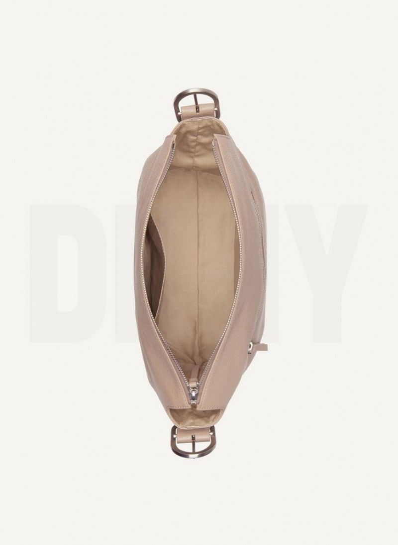 DKNY Large Schnallen Umhängetasche Damen Braun | Austria_D1685