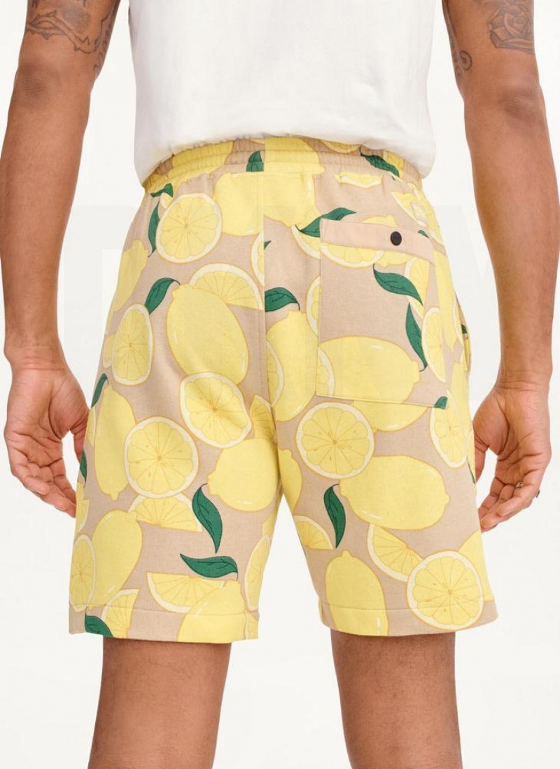 DKNY Lemon Print Pull On Kurze Hose Herren Zitrone | Austria_D0265