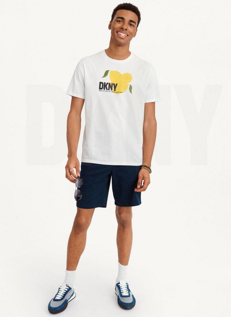 DKNY Lemon T-shirts Herren Weiß | Austria_D0702