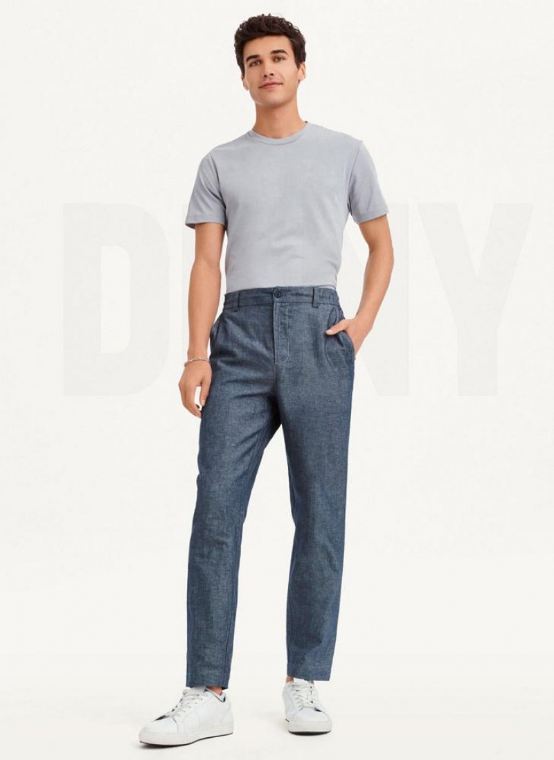 DKNY Linens Hose Herren Navy | Austria_D1119