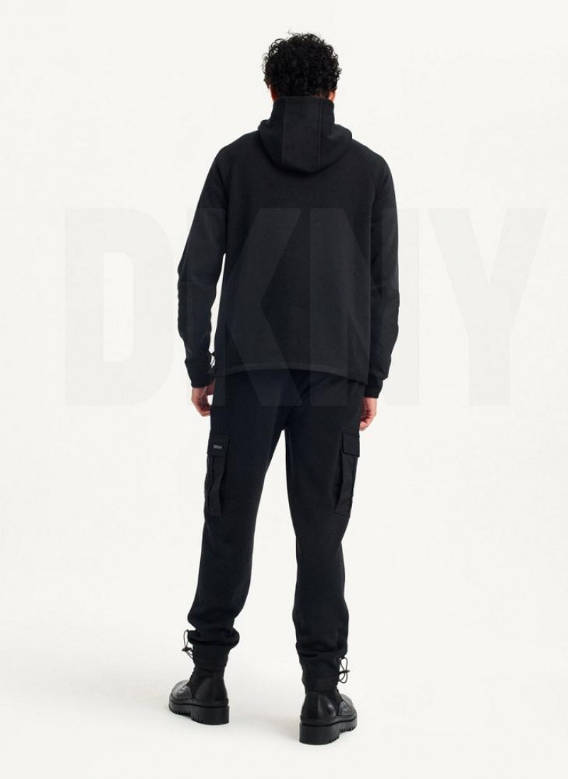 DKNY Lounge Half Zip Hoodies Herren Schwarz | Austria_D0936