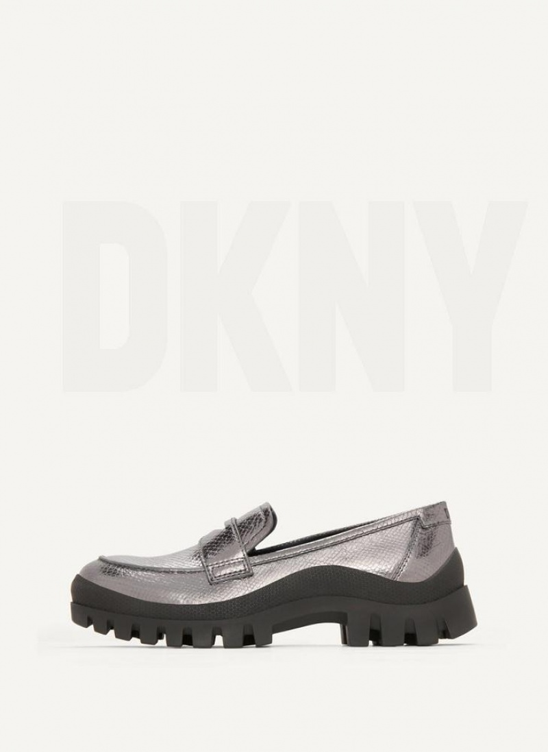 DKNY Lug Sole Halbschuhe Damen Blau Grau | Austria_D0526