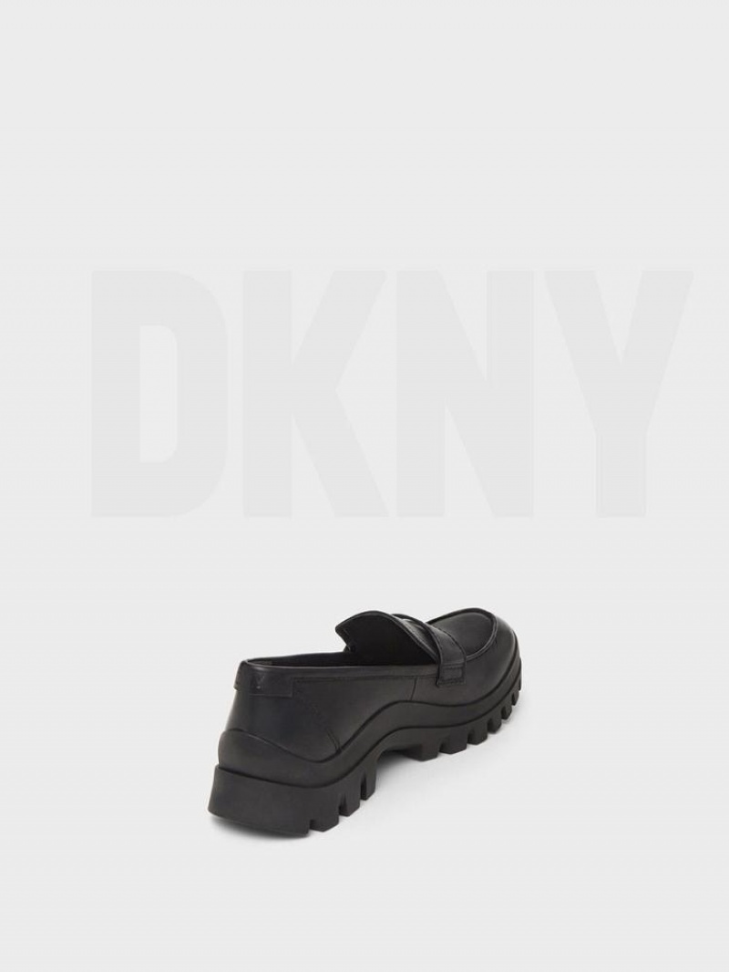 DKNY Lug Sole Halbschuhe Damen Schwarz | Austria_D0287