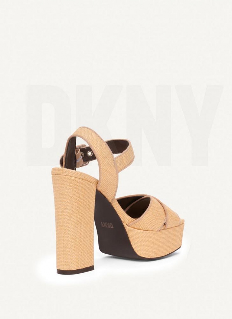 DKNY Margot Hohe Schuhe Damen Beige | Austria_D1469