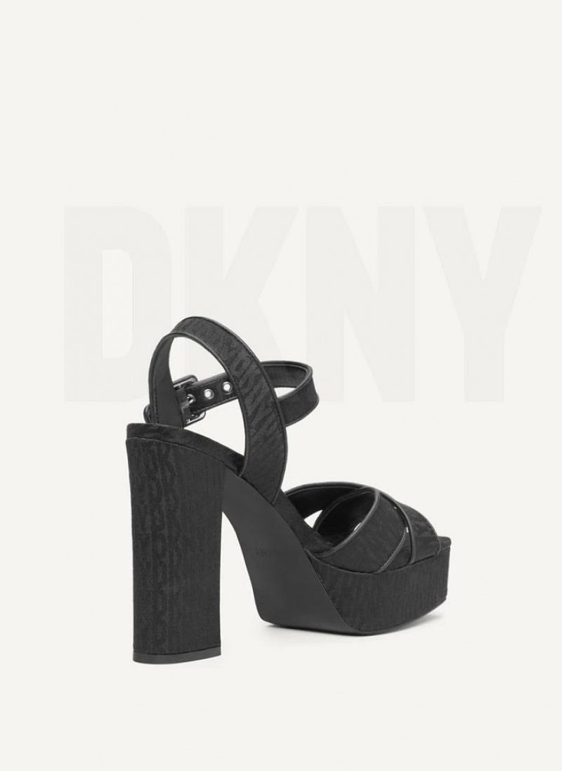 DKNY Margot Hohe Schuhe Damen Schwarz | Austria_D1629