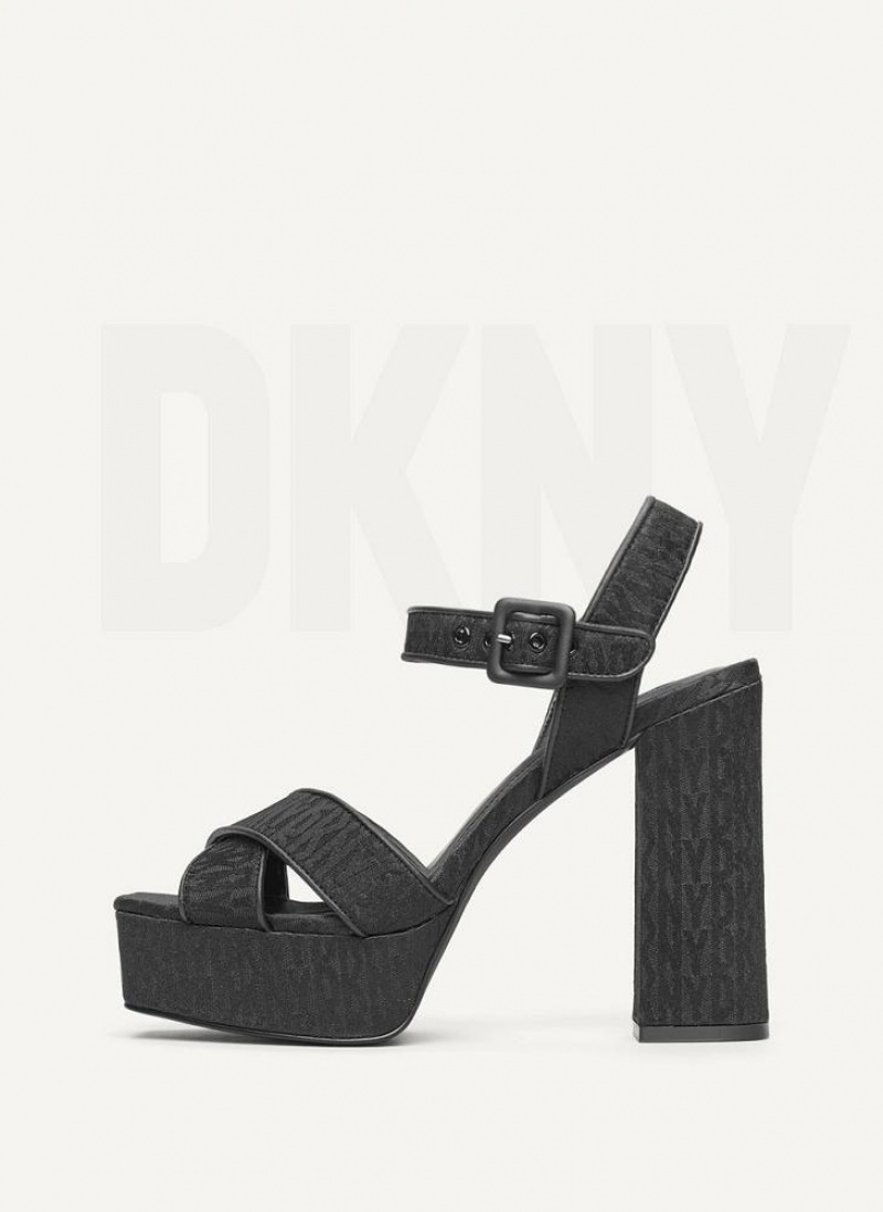 DKNY Margot Hohe Schuhe Damen Schwarz | Austria_D1629