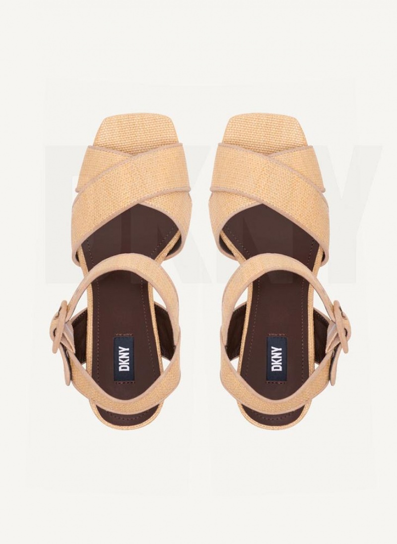 DKNY Margot Sandalen Damen Beige | Austria_D1221