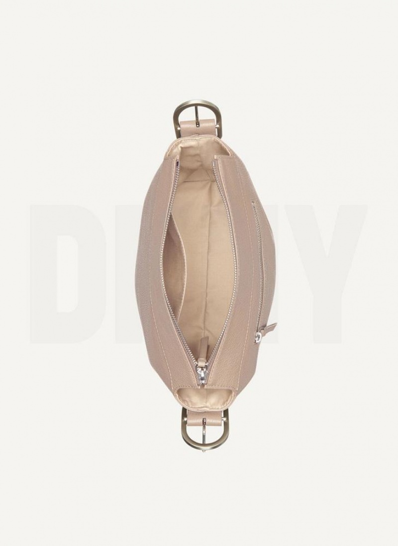 DKNY Medium Schnallen Umhängetasche Damen Braun | Austria_D1984