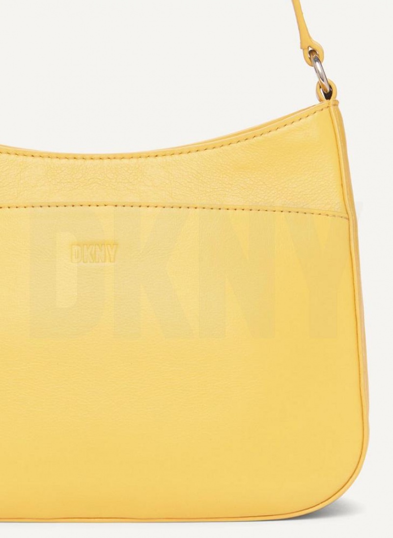 DKNY Medium Schultertasche Damen Gelb | Austria_D0321