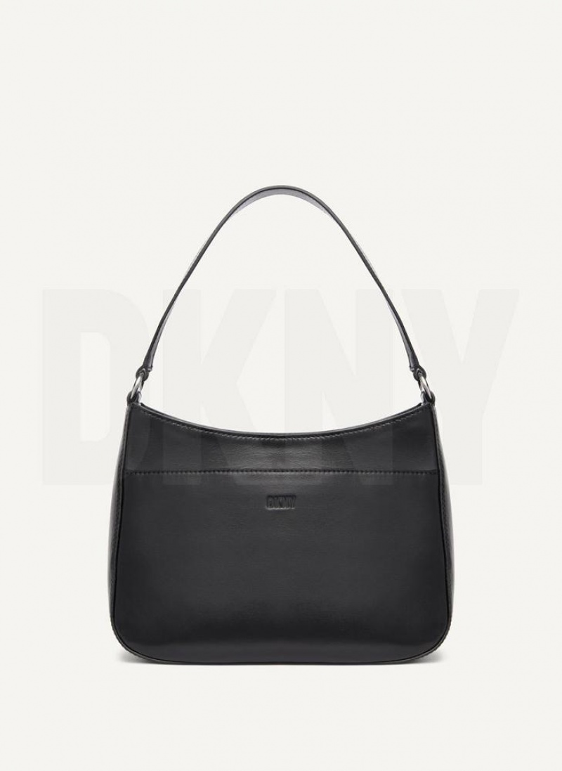 DKNY Medium Schultertasche Damen Schwarz | Austria_D0164