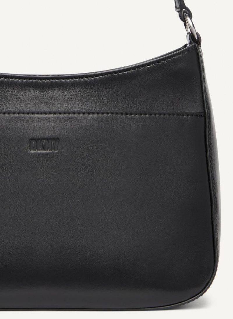 DKNY Medium Schultertasche Damen Schwarz | Austria_D0164