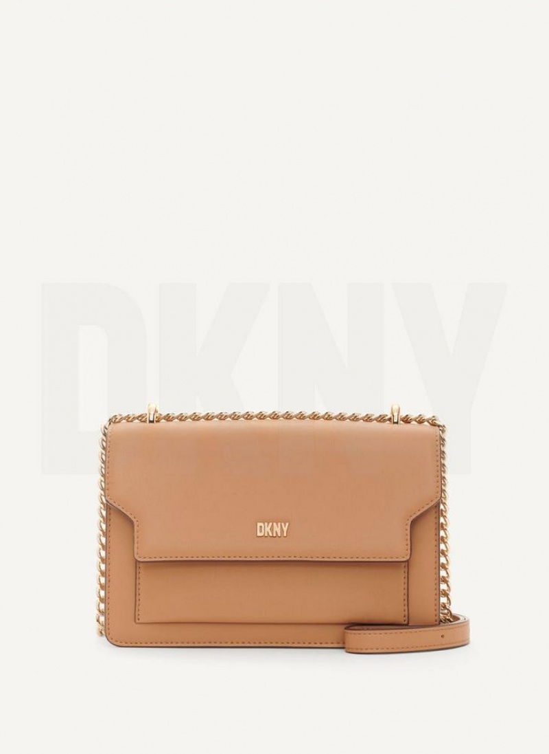 DKNY Millie Schultertasche Damen Braun | Austria_D1488