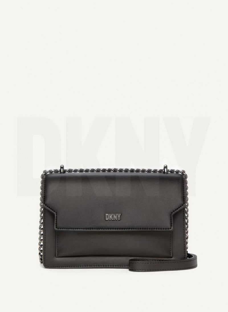 DKNY Millie Schultertasche Damen Schwarz Grau | Austria_D0506