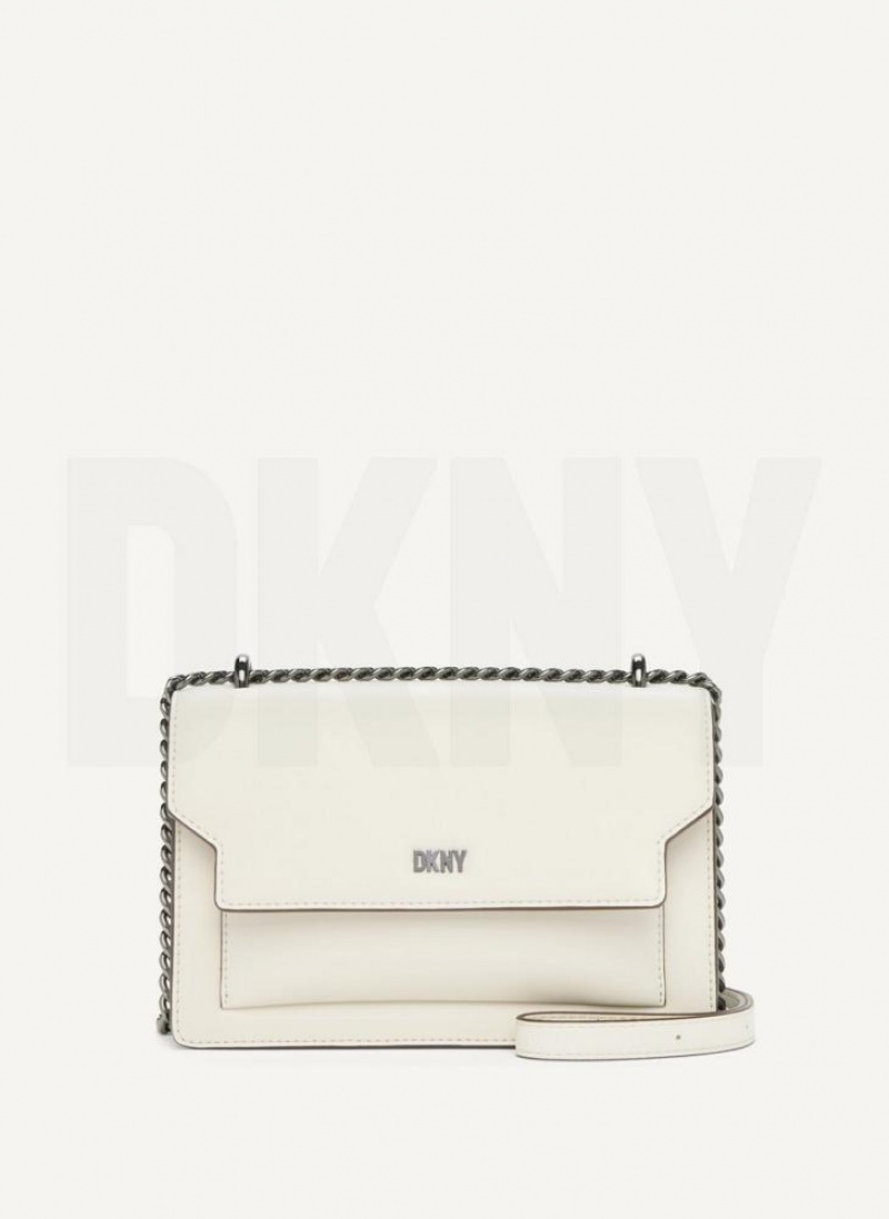 DKNY Millie Schultertasche Damen Weiß | Austria_D1773