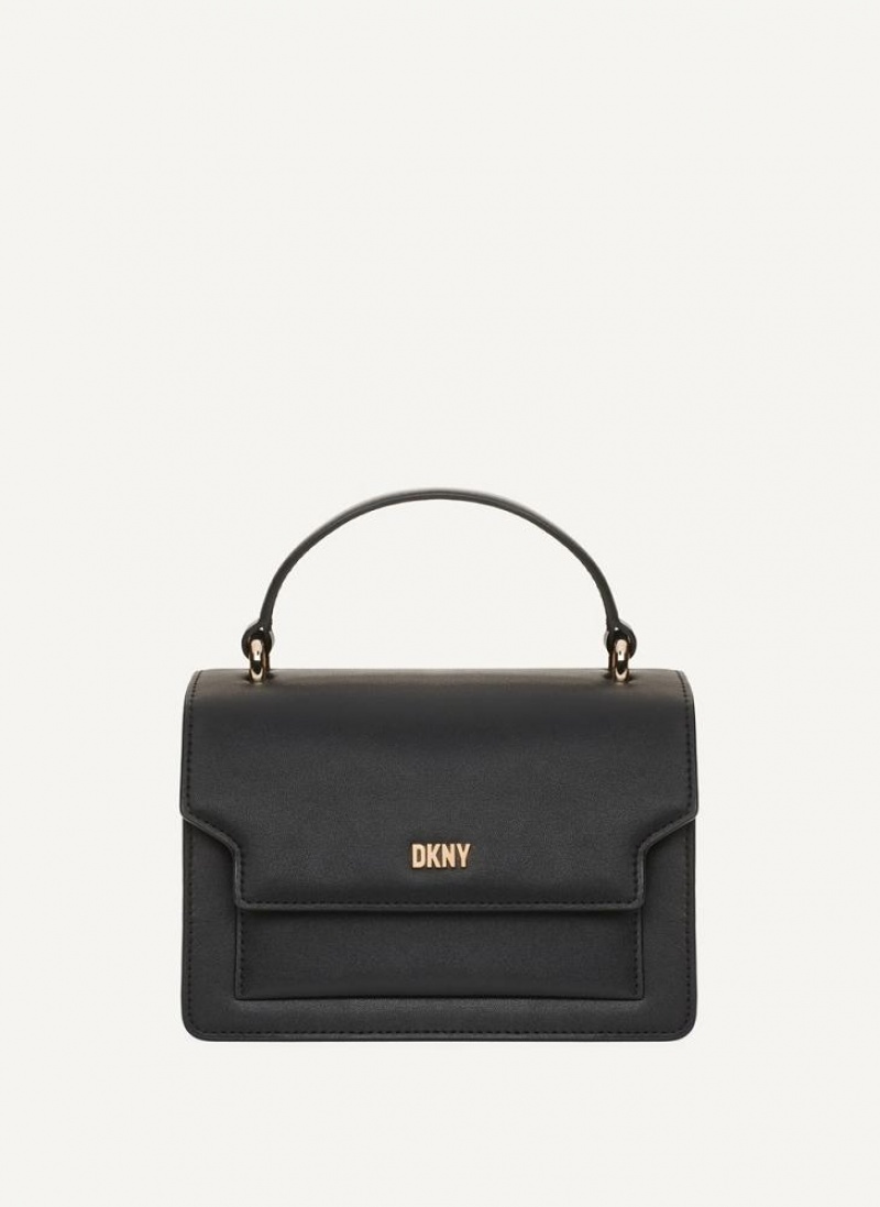 DKNY Millie Umhängetasche Damen Schwarz Gold | Austria_D0494