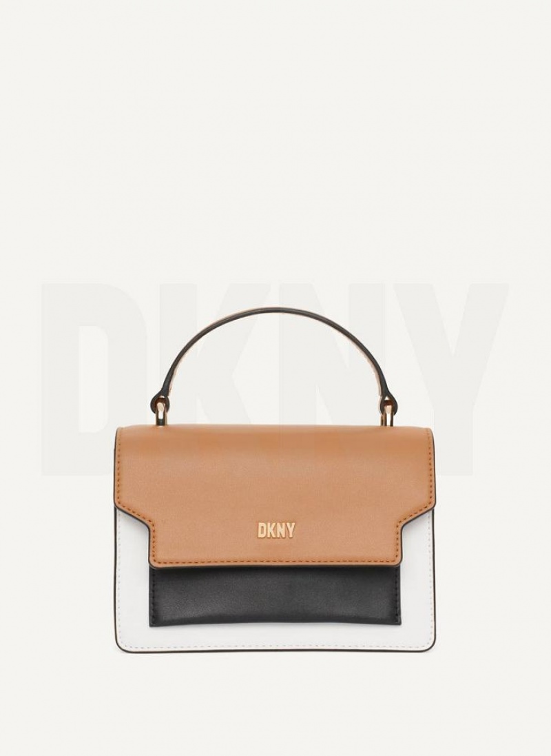 DKNY Millie Umhängetasche Damen Weiß Mehrfarbig | Austria_D0859