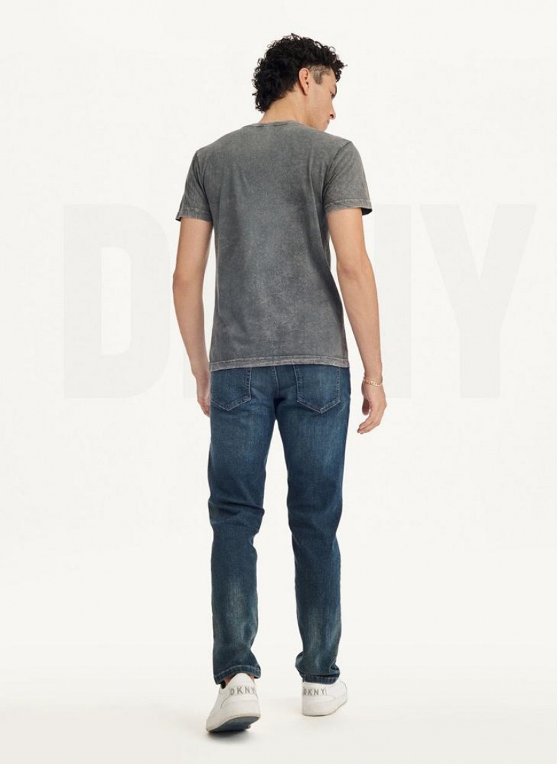 DKNY Mineral Wash T-shirts Herren Grau | Austria_D0376