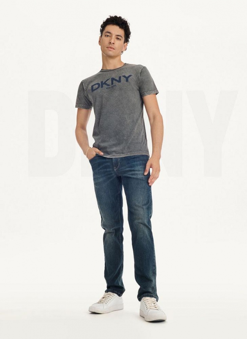 DKNY Mineral Wash T-shirts Herren Grau | Austria_D0376