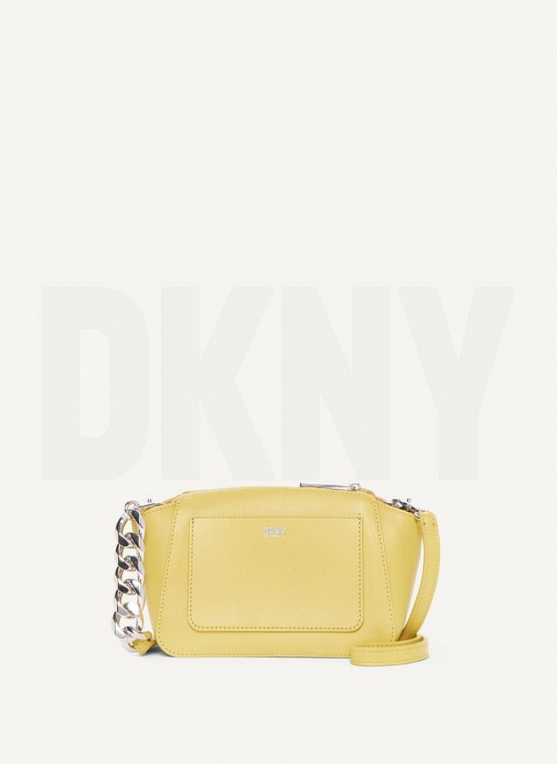 DKNY Mini Dome Umhängetasche Damen Gelb | Austria_D0483