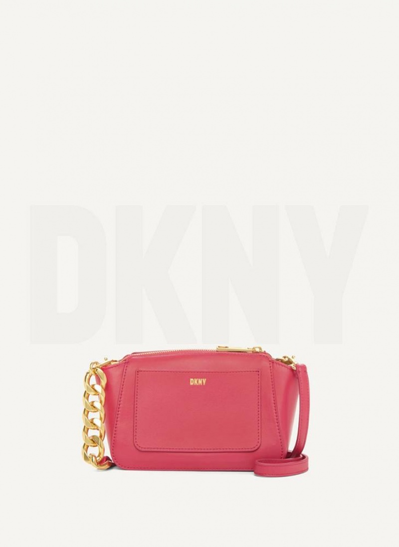 DKNY Mini Dome Umhängetasche Damen Rot | Austria_D1296