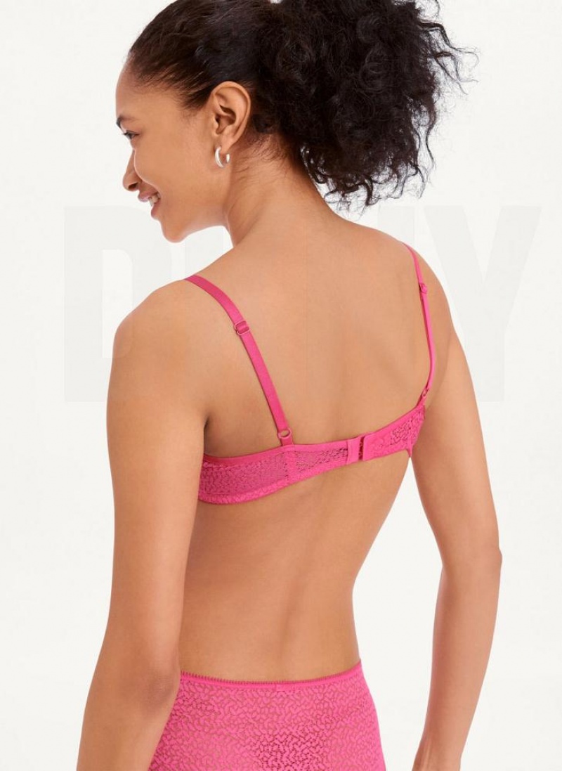 DKNY Modern Spitze Demi BHs Damen Rosa | Austria_D1572