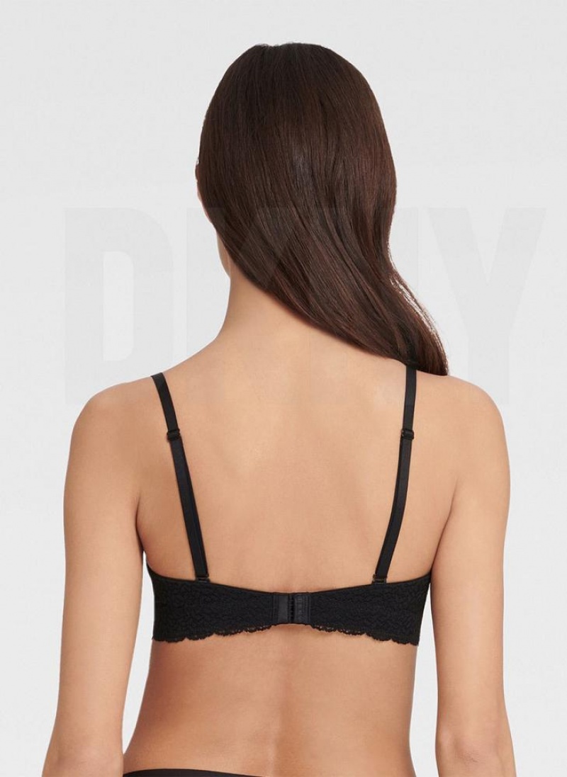 DKNY Modern Spitze Strapless BHs Damen Schwarz | Austria_D0916