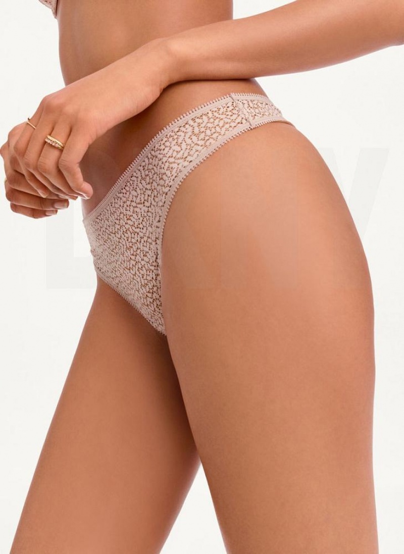 DKNY Modern Spitze Tanga Damen Beige | Austria_D0116