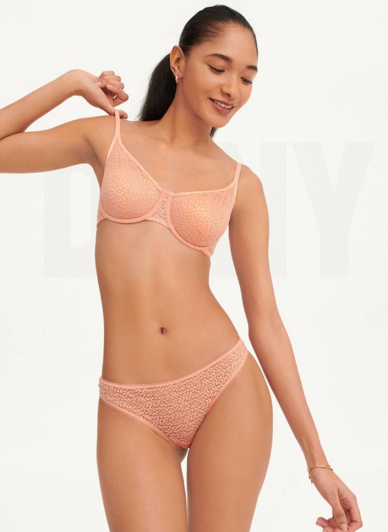 DKNY Modern Spitze Tanga Damen Rosa | Austria_D0961