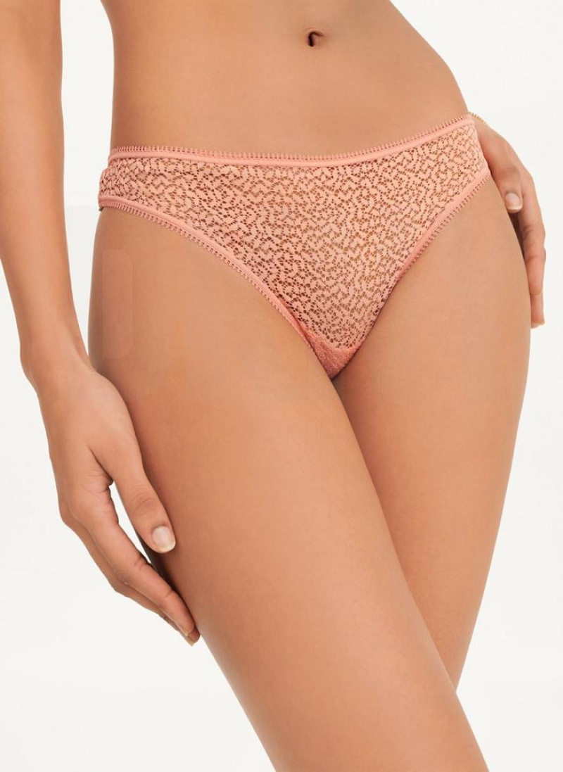 DKNY Modern Spitze Tanga Damen Rosa | Austria_D0961