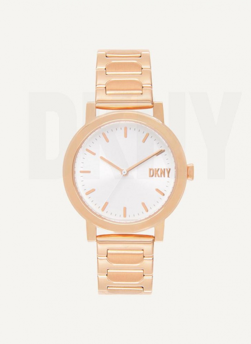 DKNY New Plattform Uhren Damen Rosa Gold | Austria_D1452