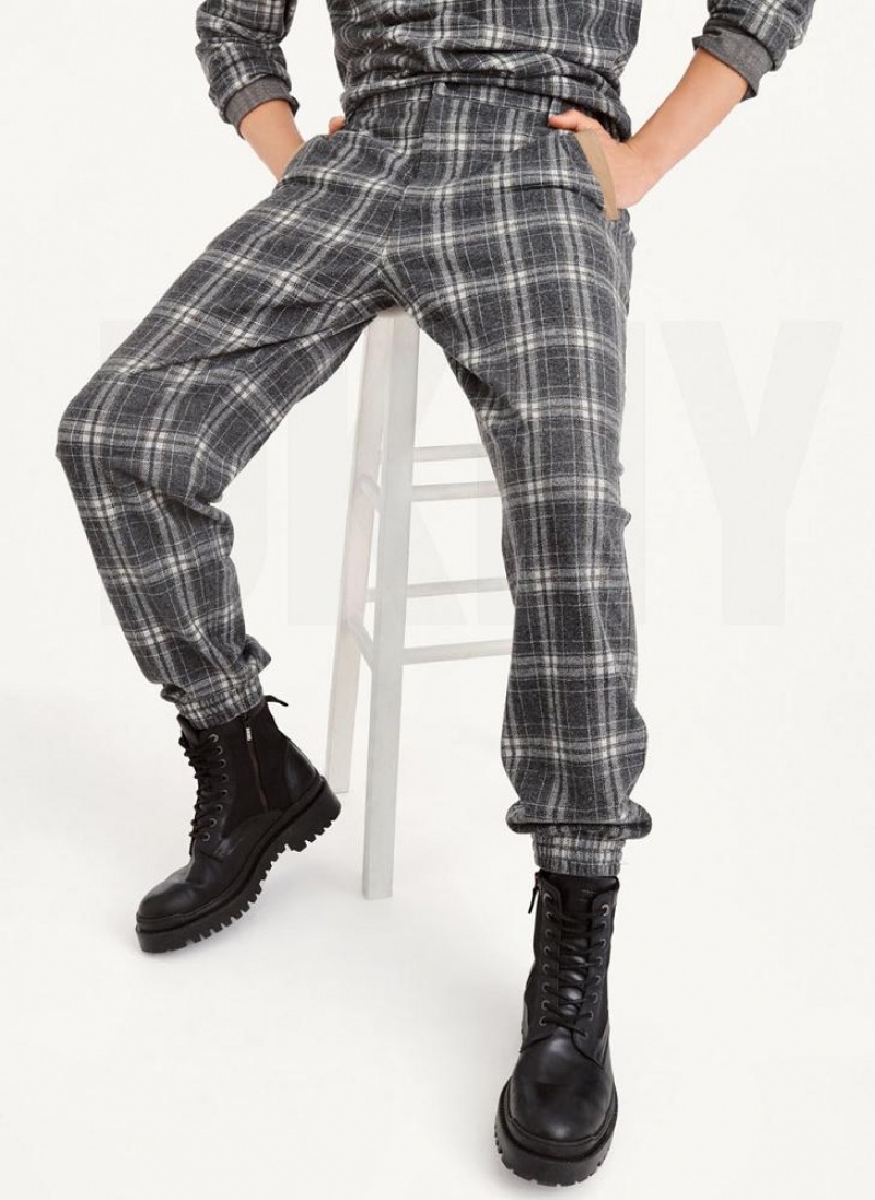 DKNY Nylon Trim Plaid Jogginghose Herren Mehrfarbig | Austria_D1334