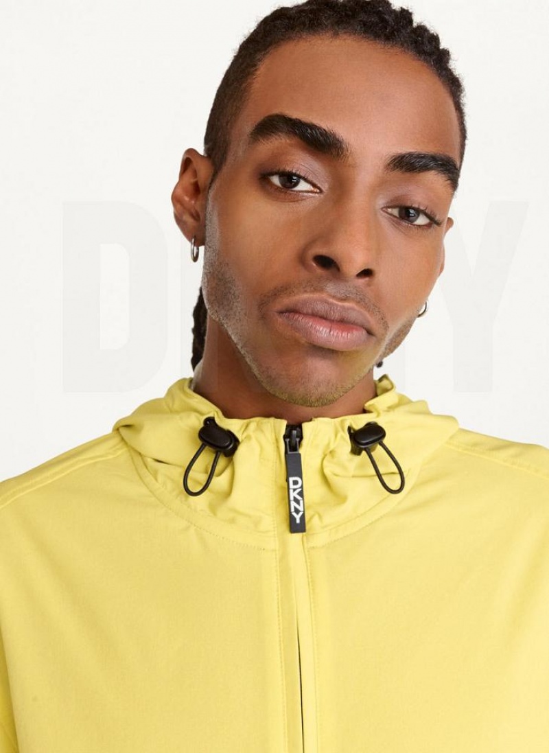 DKNY Nylon Windbreaker Jacken Herren Gelb | Austria_D1649