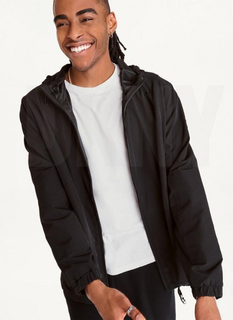 DKNY Nylon Windbreaker Jacken Herren Schwarz | Austria_D0243