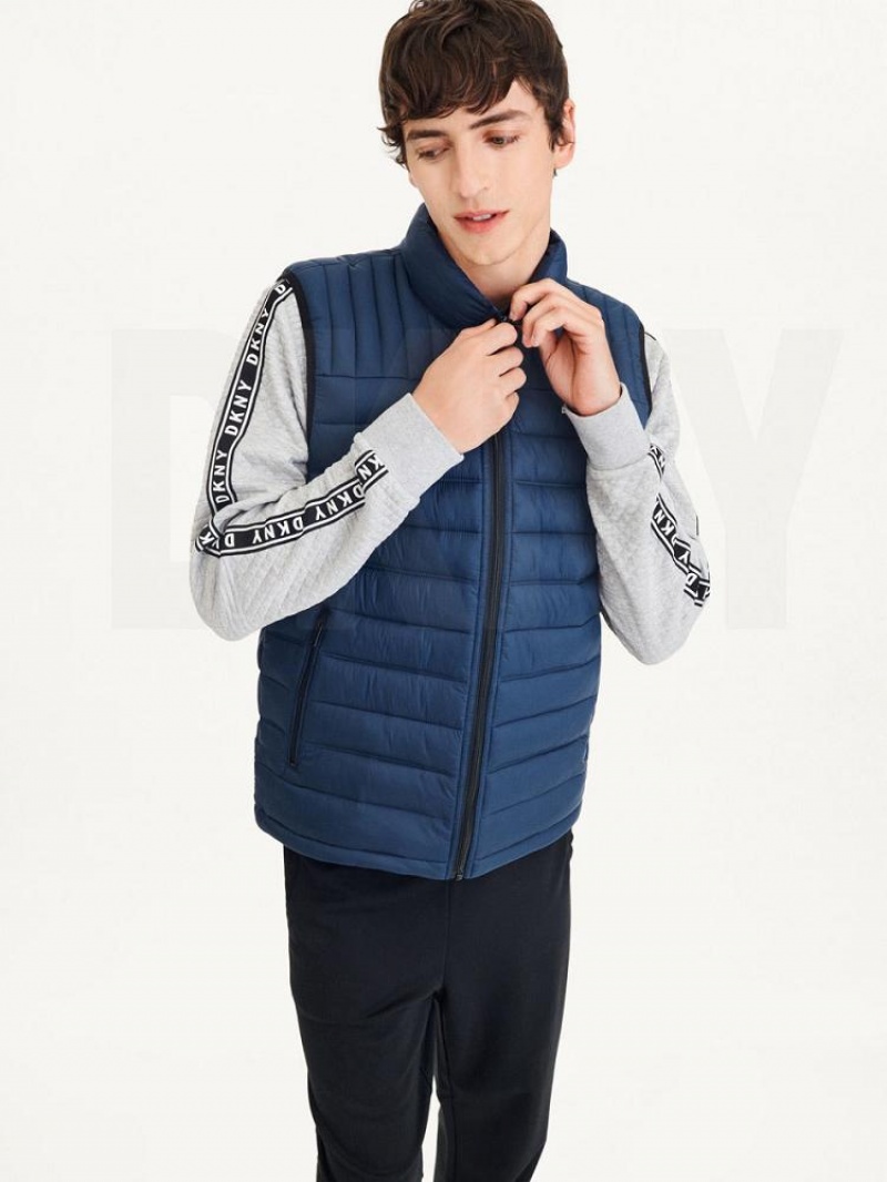 DKNY Packable Gesteppt Vest Jacken Herren Navy | Austria_D1854