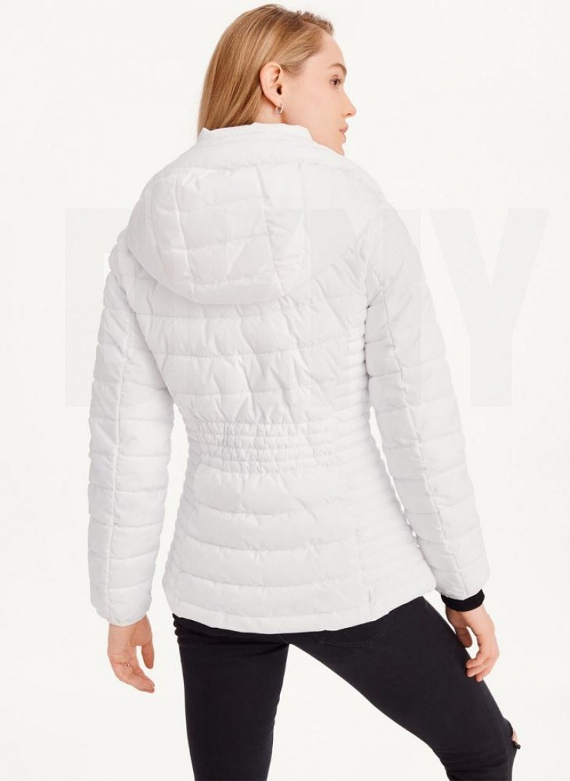 DKNY Packable Mäntel Damen Weiß | Austria_D1595