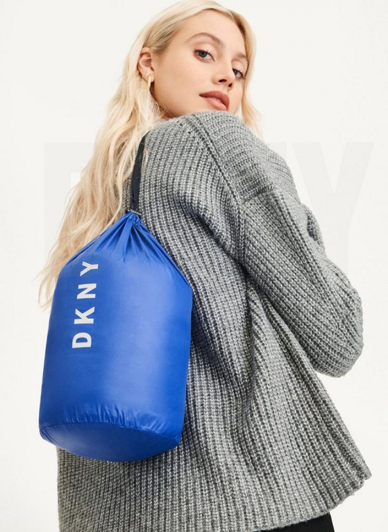 DKNY Packable Pufferjacke Damen Tiefesblau | Austria_D0757