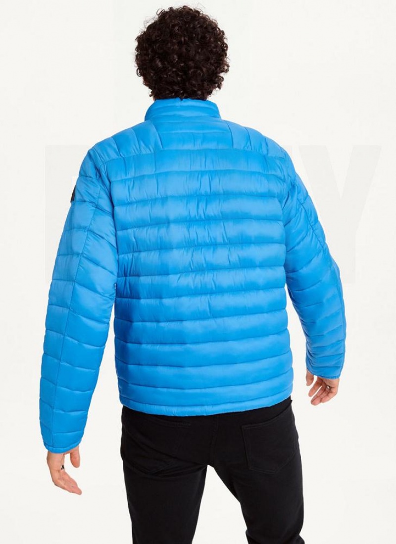 DKNY Packable Pufferjacke Herren Blau | Austria_D1154