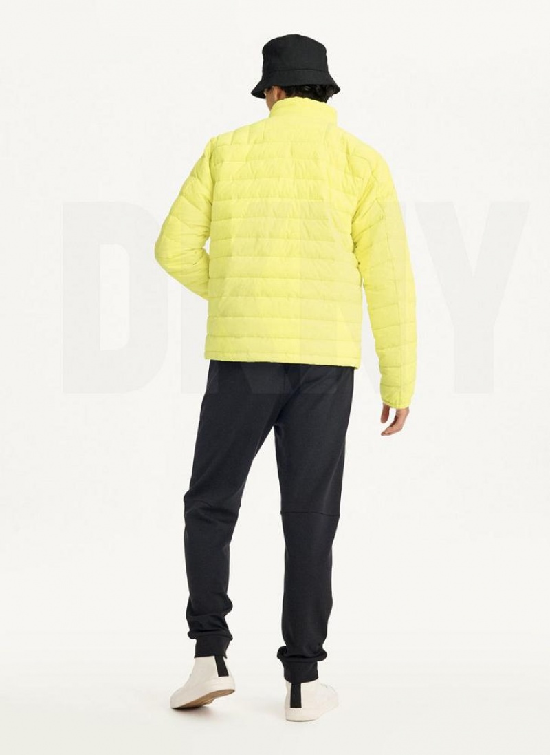 DKNY Packable Pufferjacke Herren Gelb | Austria_D0249