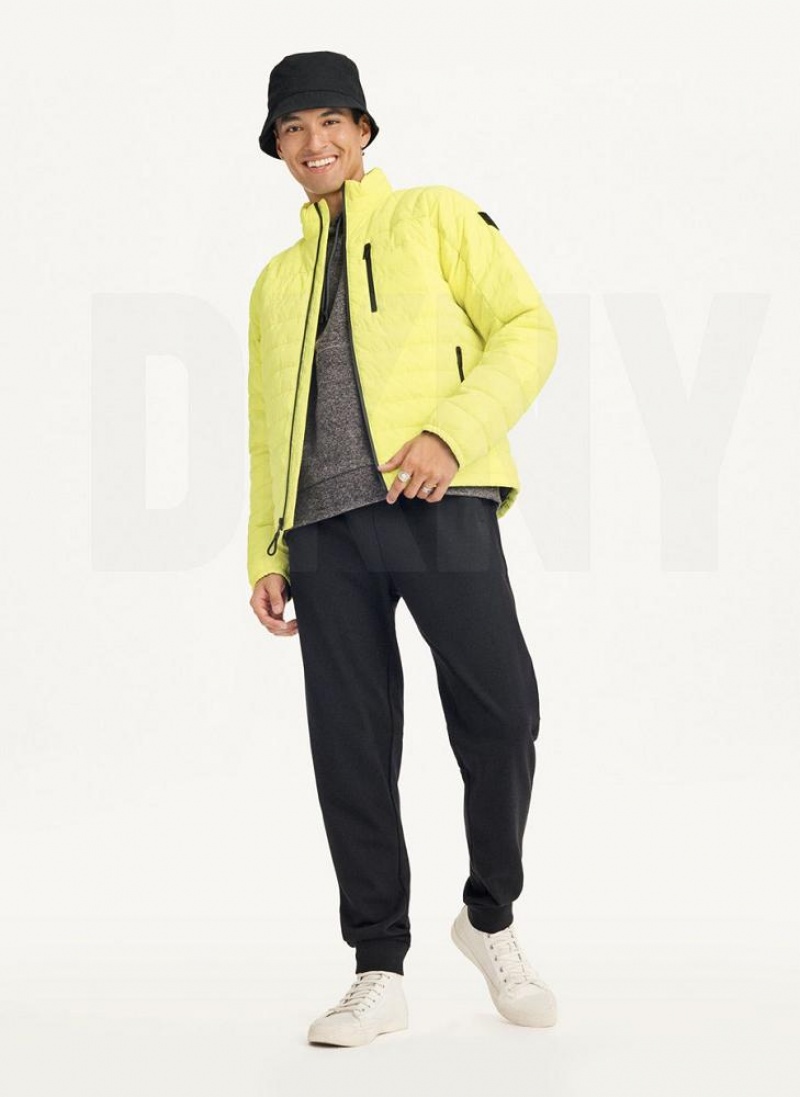 DKNY Packable Pufferjacke Herren Gelb | Austria_D0249