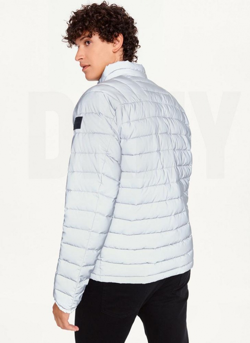 DKNY Packable Pufferjacke Herren Grau | Austria_D0844