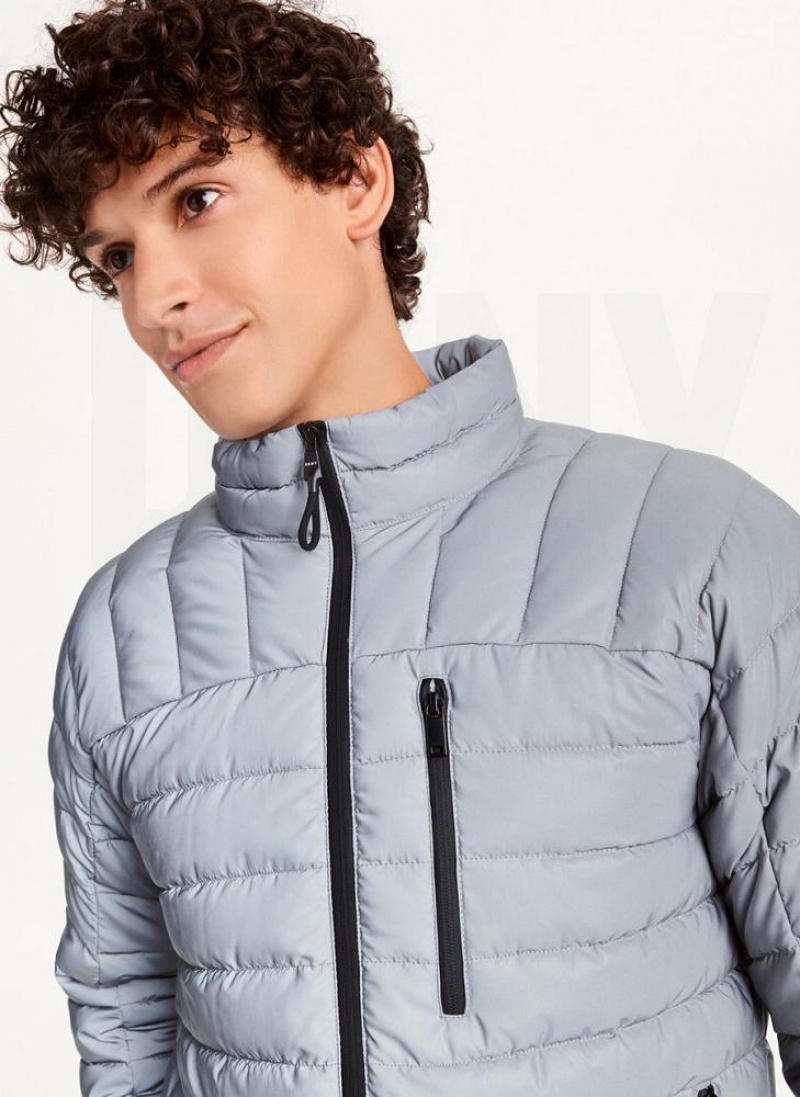 DKNY Packable Pufferjacke Herren Grau | Austria_D0844