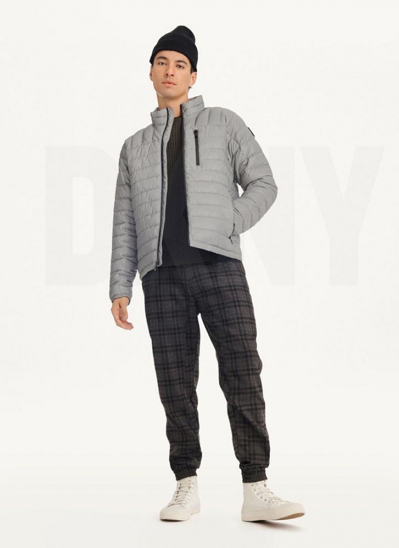 DKNY Packable Pufferjacke Herren Grau | Austria_D1128