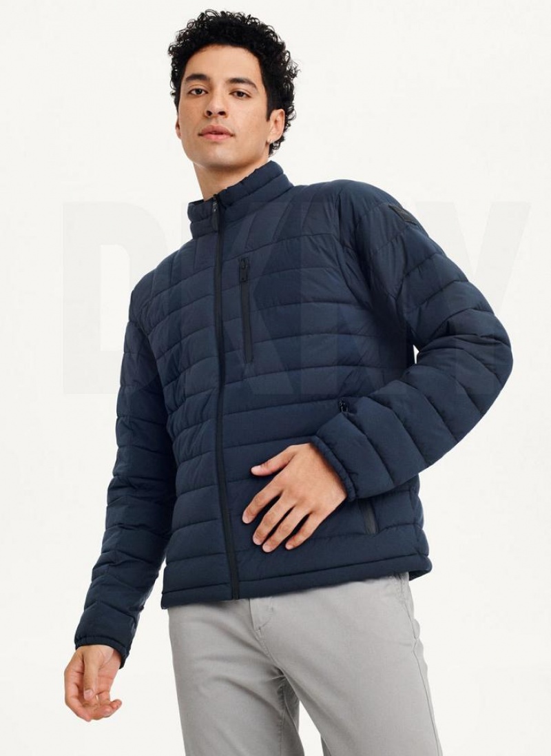 DKNY Packable Pufferjacke Herren Navy | Austria_D0603