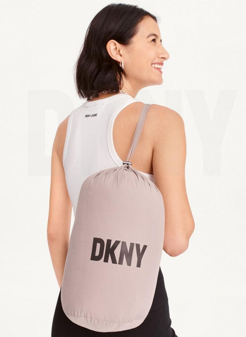 DKNY Packable Vestie Walker Mäntel Damen Beige | Austria_D1751