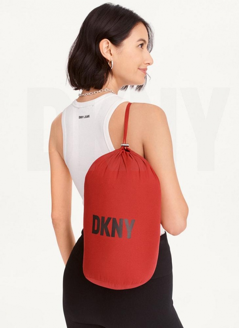 DKNY Packable Vestie Walker Mäntel Damen Rot | Austria_D1366